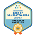 OakBloom Marketing Best of San Mateo Area winner