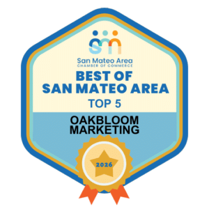 OakBloom Marketing Best of San Mateo Area Top 5 Badge